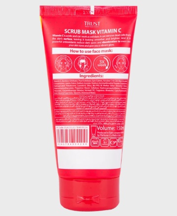 ماسک لایه‌بردار ویتامین سی تراست TRUST Vitamin-C Mask-Scrub